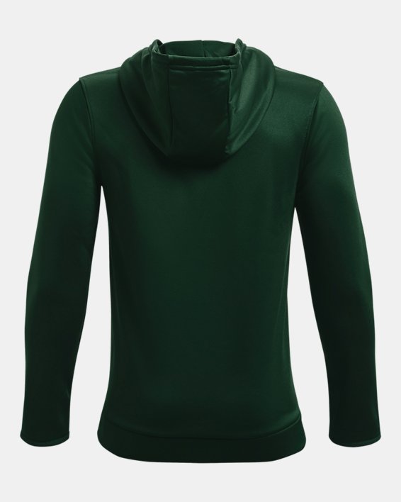 Boys' Armour Fleece® Collegiate Sideline Hoodie, Green, pdpMainDesktop image number 1